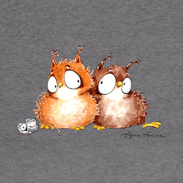 Owls in love by Alyona Shilina